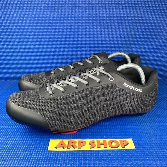 🔴 TOMMASO STRADA ARIA Men`s Size 13 Black Knit Athletic Cycling Shoes - Picture 1 of 8